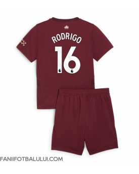 Manchester City Rodri Hernandez #16 Echipament de Fotbal Replică 2024-25 Copii Treilea (+ Șorturi)